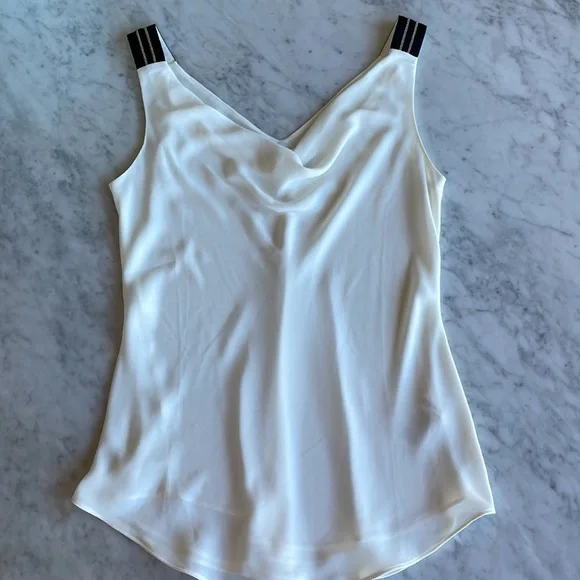 White House Black Market Ball Chain Trim Draped Cami - Picture 6 of 8